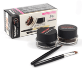 2 in 1 Coffee + Black Gel Eyeliner Make Up Waterproof Eye Liner Cosmetics Set - KALYCY.COM