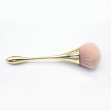 Gold Color Makeup Powder Big Brush