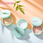 BY NANDA 3 Colore Translucent Pressed Powder Con Soffio Liscia Viso Trucco Prodotti di base Impermeabile Cipria In Polvere - KALYCY.COM